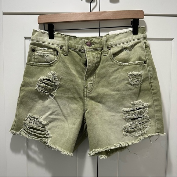 BDG Urban Outfitters Dropped Waist Destroy Short Size 25 - Picture 7 of 9